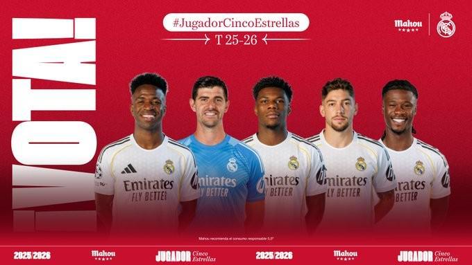 178直播-皇马2月最佳候选：维尼修斯、裤袜、楚阿梅尼、82、卡马文加